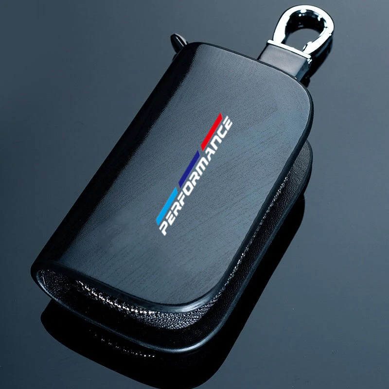 

PU Leather Car Key Case Car Key Holder Keys Zipper Key Case Bag For BMW M Emblem E46 E36 E34 F10 E90 F30 E60 E53 E30 E92 E87