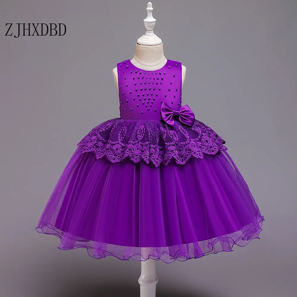 

Lace Princess Girl Dress for Teenager Girl Birthday Party Clothing Kid Wedding Tutu Flower Dresses Prom Design Custome Clothing