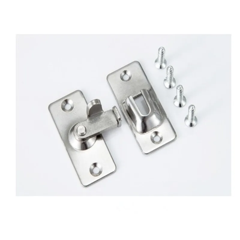 Нержавеющая сталь 90 градусов угловая Пряжка/крюк замок/болт для раздвижной двери