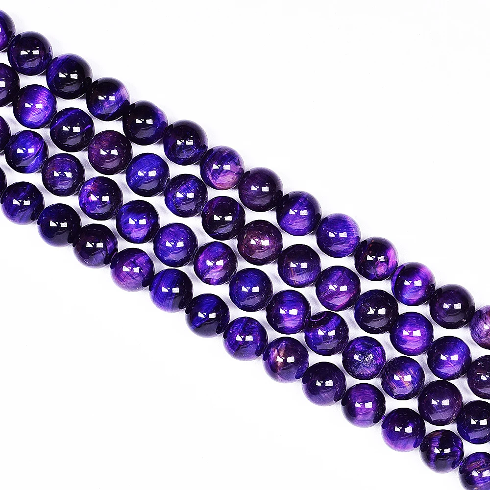 Asingeloo фиолетовый тигровый глаз бусы из драгоценных камней оптовые поставки для