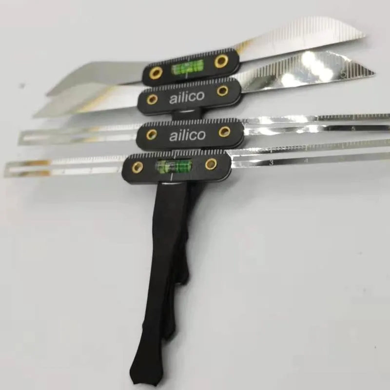 Линейка-трафарет для микроблейдинга бровей регулируемая линейка