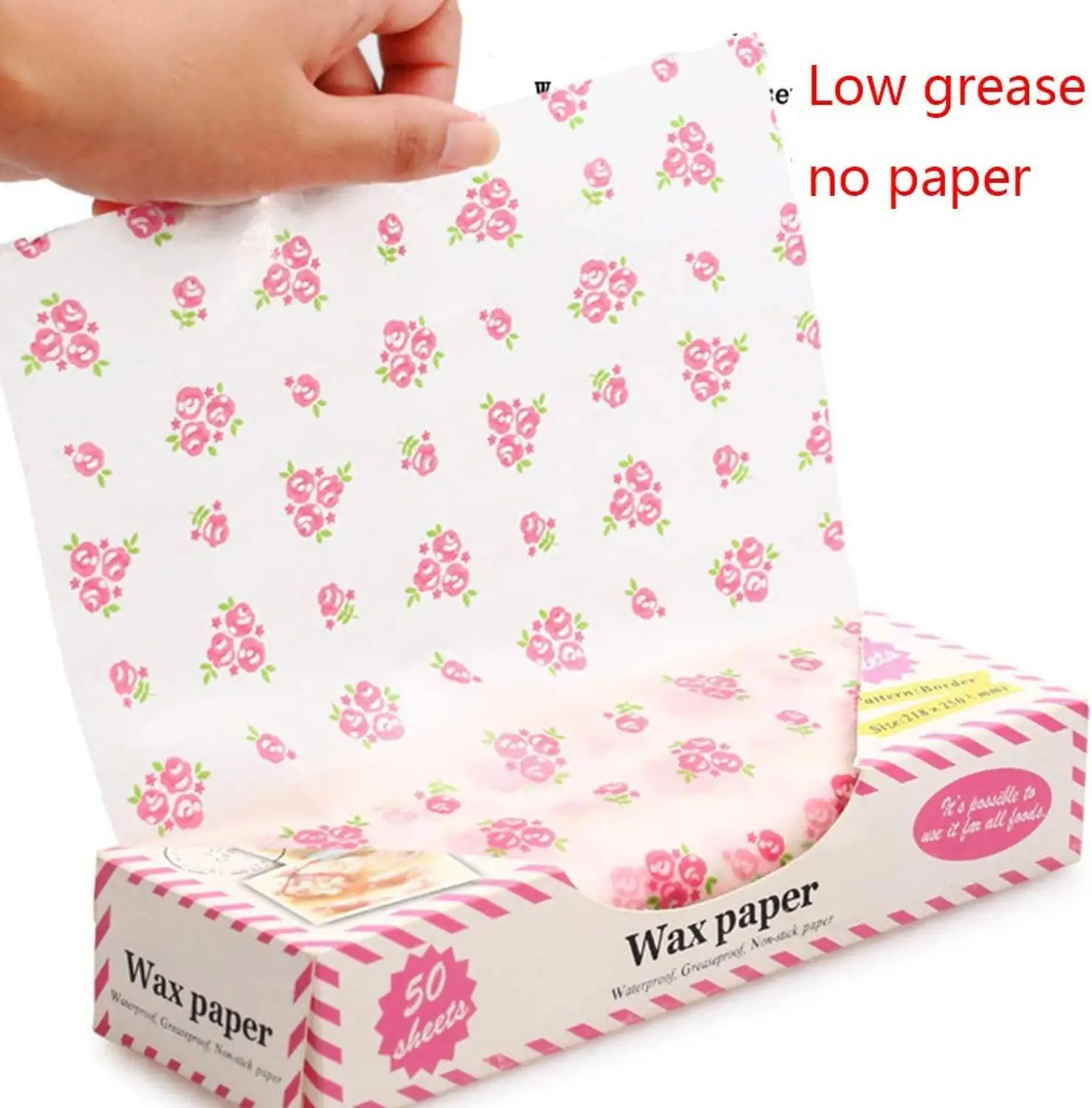 Walfos 50 шт./лот Восковая бумага пищевая смазка обертка для пищевых продуктов