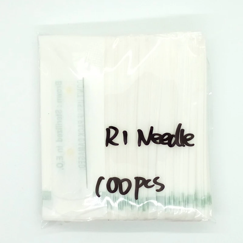 

100pcs Professional Tattoo Needles 1RL Disposable Sterilized for Permanent Makeup Machines Tattoo Eyebrow Pen Machine 0.35x50mm