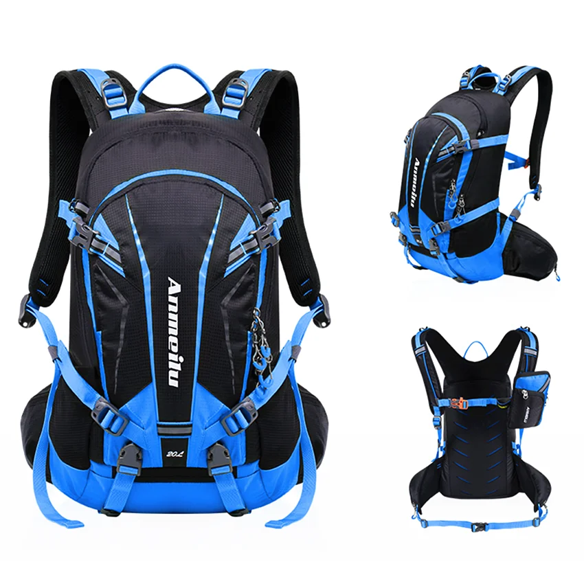20L Cycling Backpack Breathable Outdoor Sport Riding Hiking Camping Hydration Rucksack Bicycle Bag with Rain Cover Bike Backpack