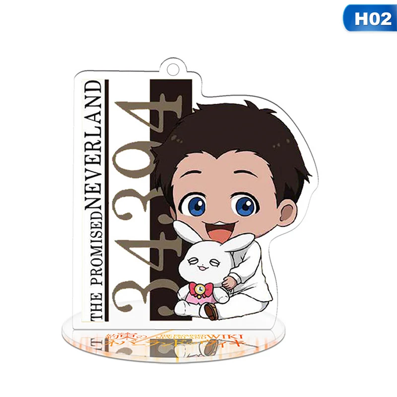 KEY4577H02 Аниме обещанный Neverland Yakusoku no Neverland Норман Рей Эмма Косплей стенд фигура акриловый брелок Шарм брелок подвеска - Цвет: KEY4577H02