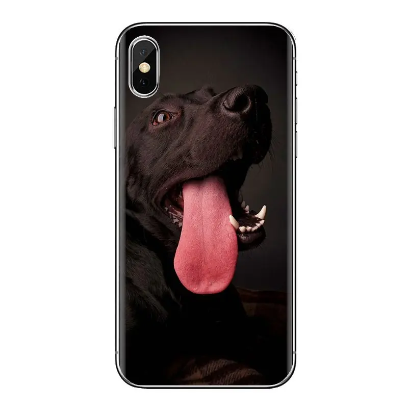 hello Black Lab Labrador puppy Dog For Samsung Galaxy S2 S3 S4 S5 MINI S6 S7 edge S8 S9 Plus Note 2 3 4 5 8 Coque Fundas Housing |