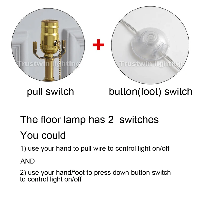 Напольсветильник светодиодсветодиодный лампа E27 люстра с выключателем и кнопкой