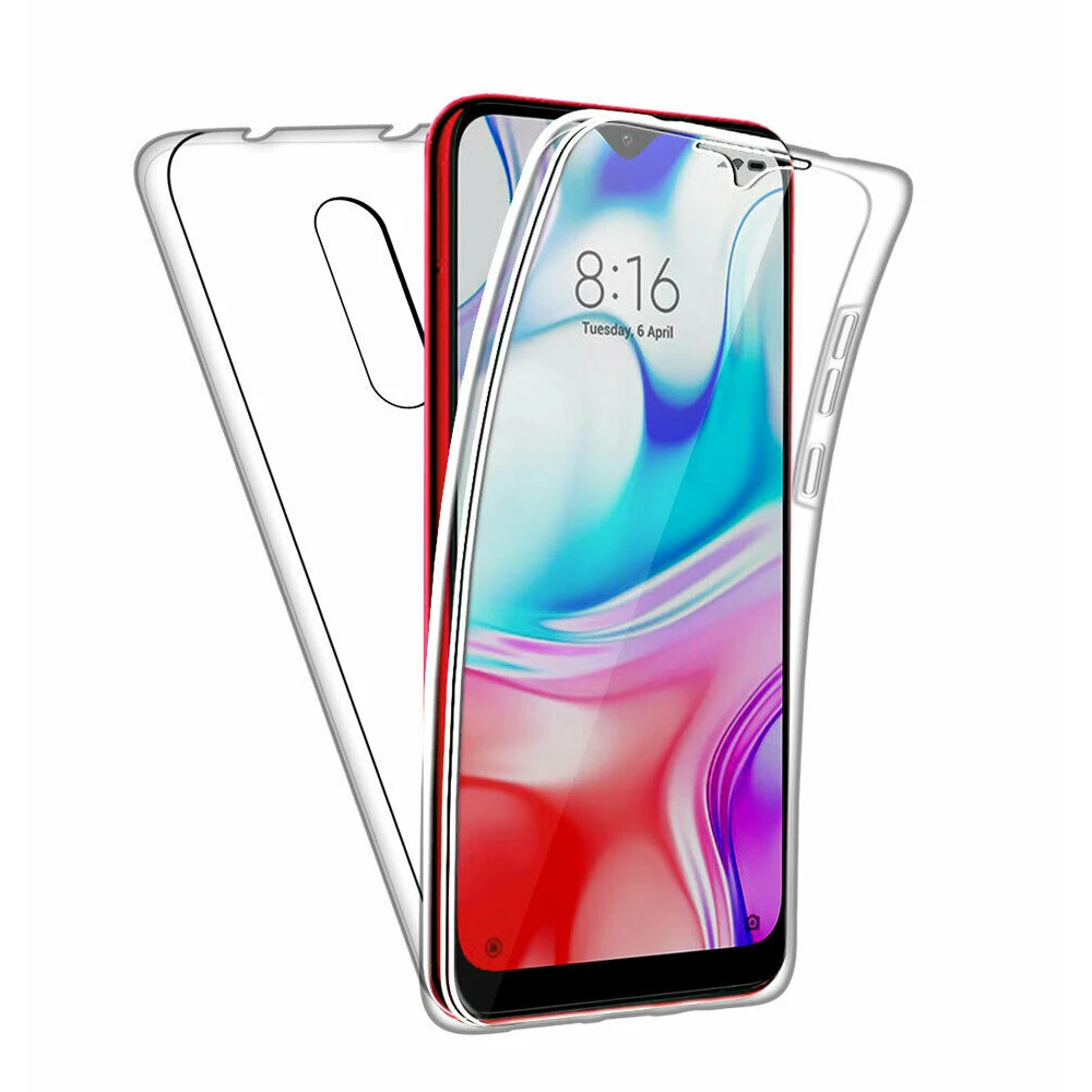 Полноразмерный силиконовый чехол для Xiaomi Redmi 9A 9AT 9C NFC 8A 7A 6A Note 9 Pro 9S 8T 7 6