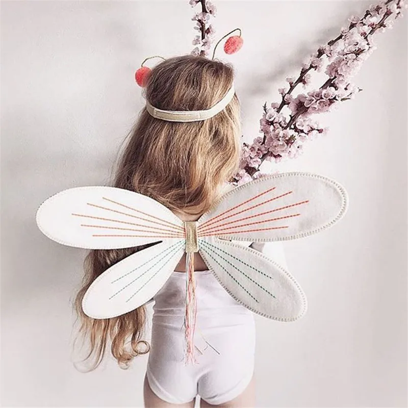 enkelibb beautiful kids girls party wear angel wing accessories baby girl lovely photography props christmas halloween props free global shipping