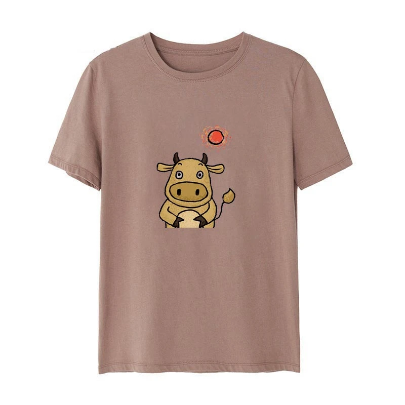 Мультяшные милые летние нашивки с изображением животного крупного рогатого