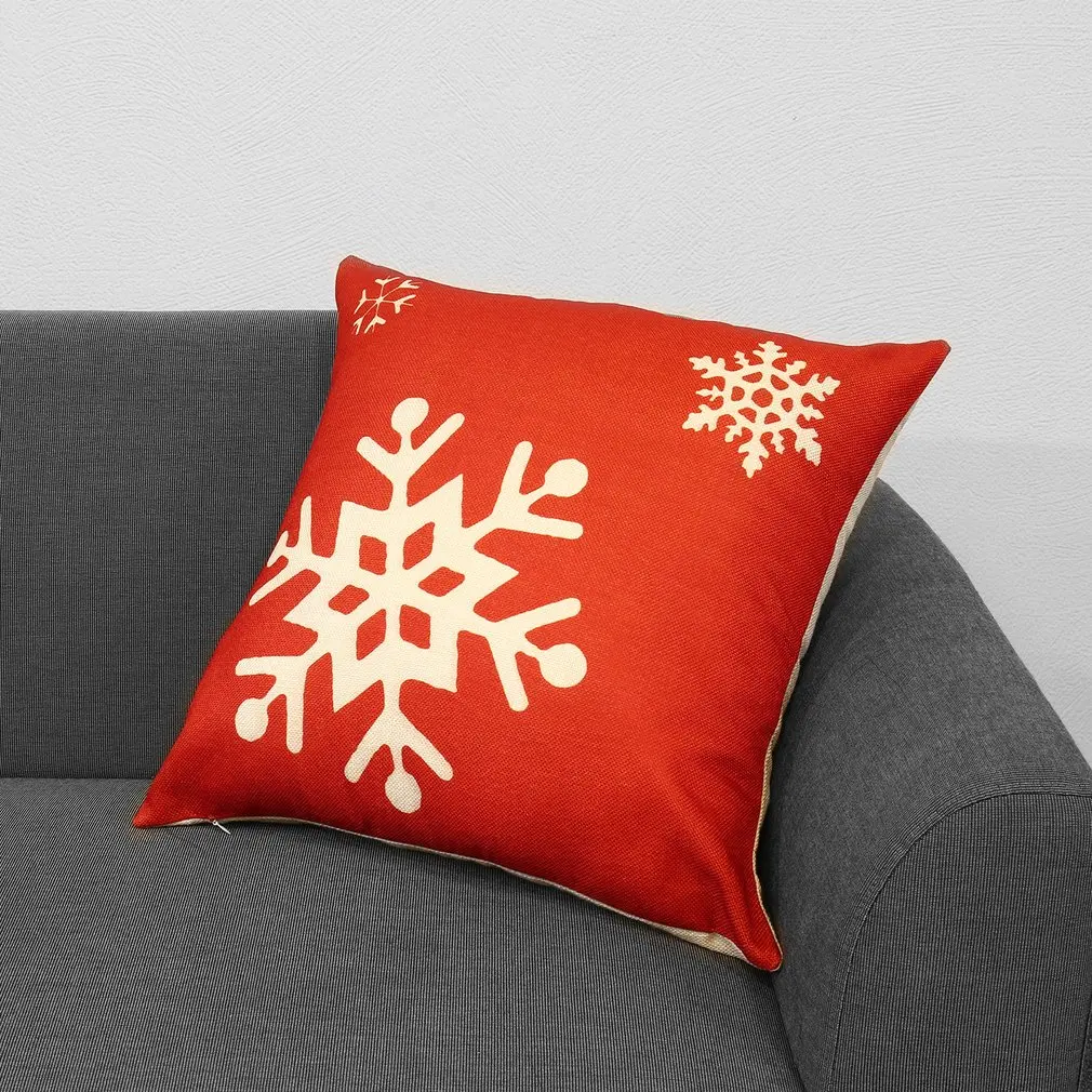 17 x 17&quot Linen Fabric Decorative Sofa Pillow Cases Print Decor Hidden Zipper Environmentally Friendly 4 Pack | Дом и сад