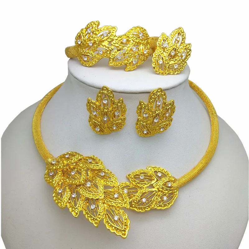 

Kingdom Ma New Ethiopian Desigh Jewelry Set Gold Color Africa Wedding/Middle East Turkey/Saudi Arabia Party Gifts