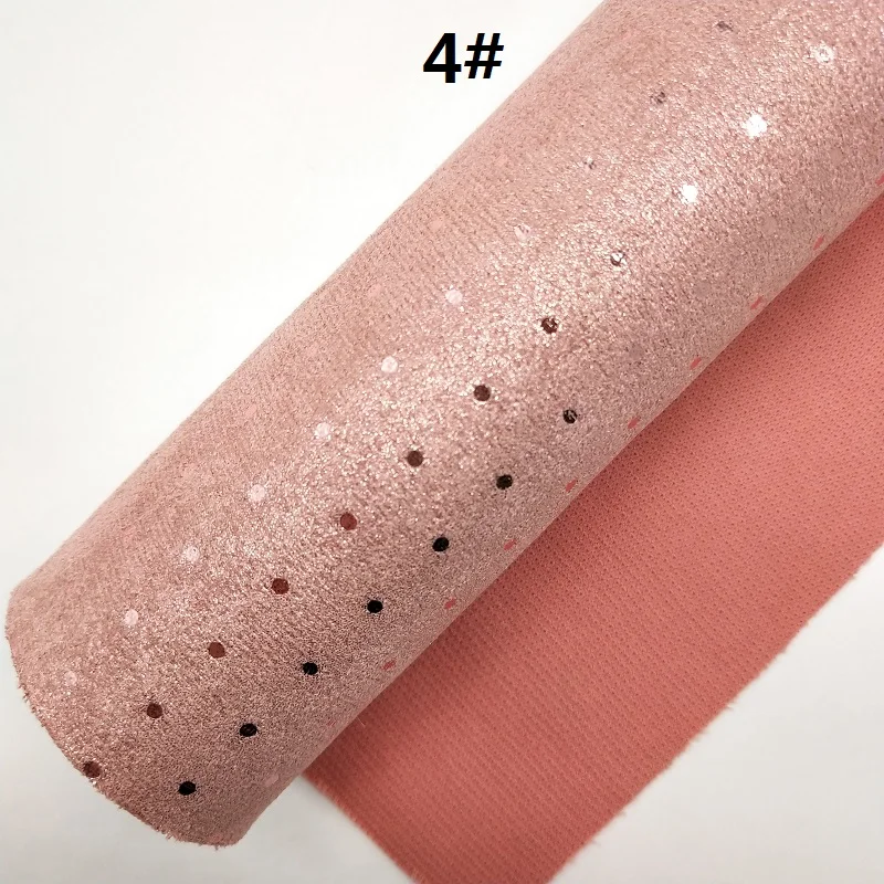 4 1 шт. 21X29 см бархатная ткань в горошек для изготовления луков LEOsyntheticoDIY T103 - Цвет: 4