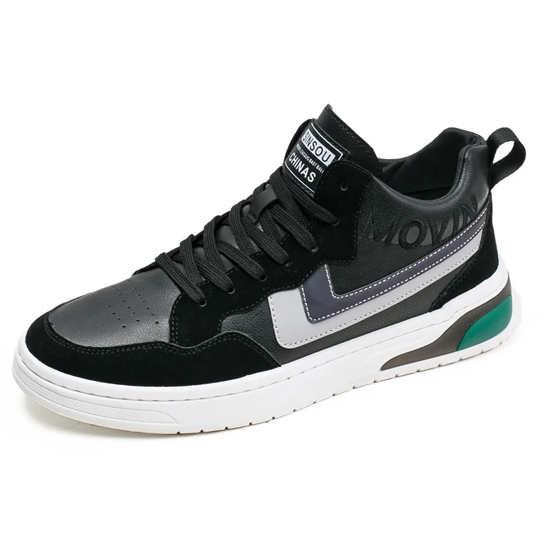 

Ins High-top Youth Men's Shoes Korean Version of Wild Round Toe Lace-up Sports Shoes Comfortable Soft Sole Casual Shoes Students