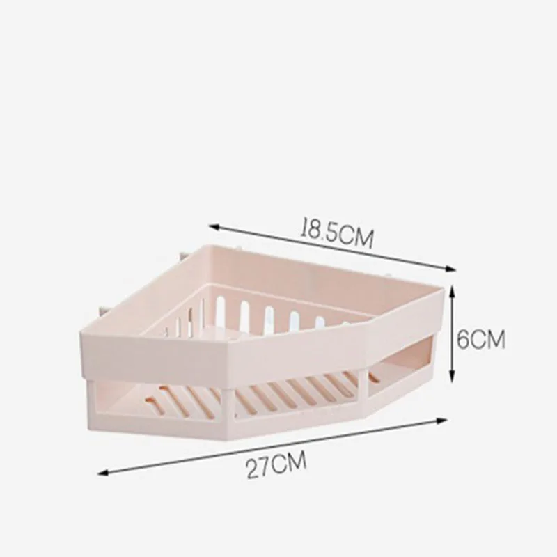 Треугольная настенная подвесная стойка без отверстий для ванной комнаты