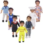 Одежда для кукол Специальный стиль одежда + штаны для 18-дюймовых американских и 43 см кукол Born Logan Boy Кукла нашего поколения детская игрушка