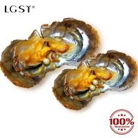 lgsy 6 7mm double akoya pearls high quality cultured pure natural seawater oyster bead round pearl for fine jewelry making 10pcs