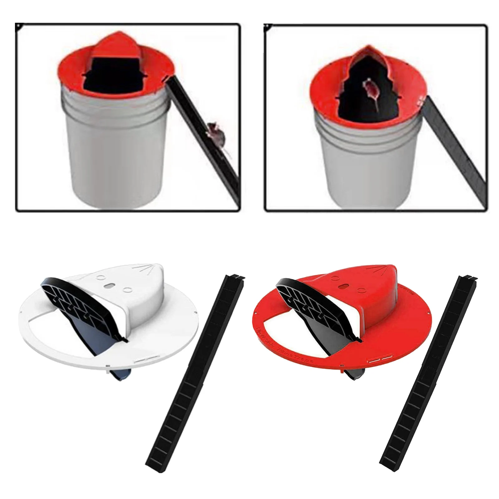

Auto-reset Mouse Trap Flip N Slide Barrel Cap Lid Pest Rat Catcher Safe