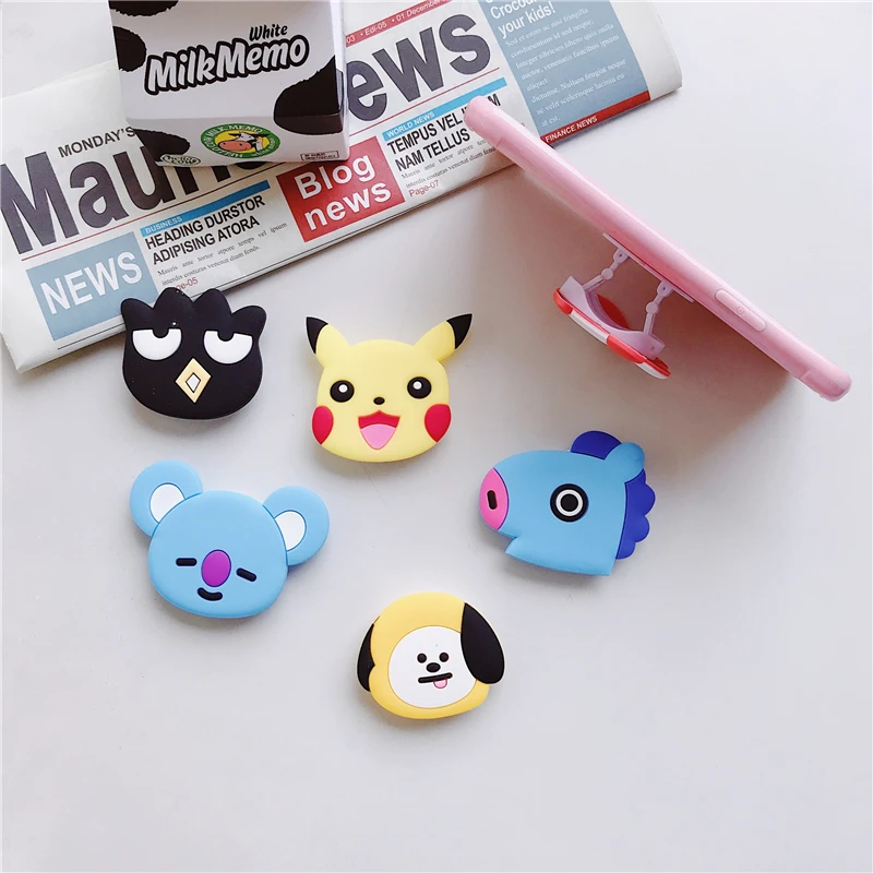 PPOSocket растягивающийся Кронштейн для мобильного телефона с мультяшной воздушной