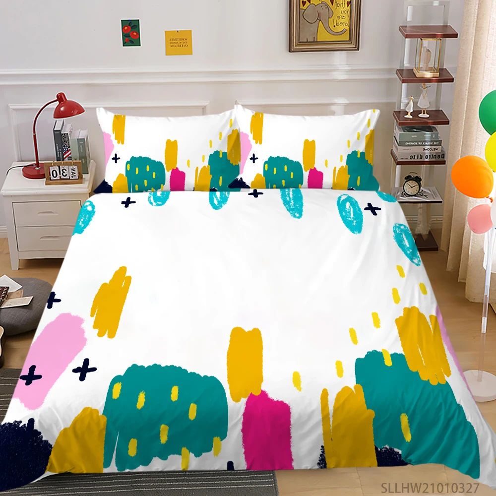 

Bedding Set Luxury Unique Design Bed Set Pillowcase 2/3 Pcs Highend Bedclothes Modern Home Bed Set Pillowcase