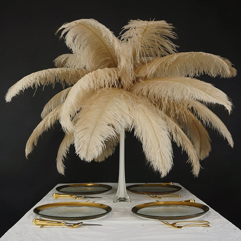 

10/20PCS Natural Ostrich Feathers for Wedding Party Home Decor Plumes 40-45CM Table Centerpiece Crafts
