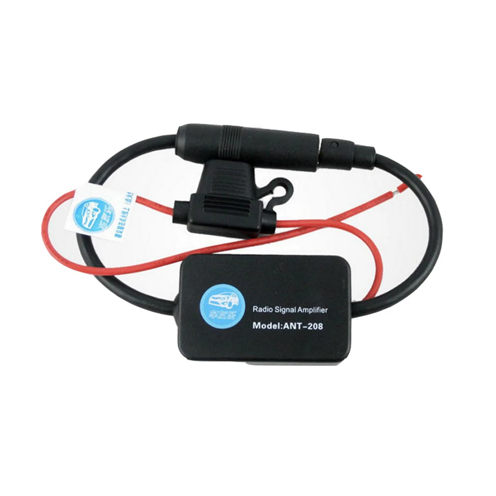 Practical FM Signal Amplifier Anti-interference Car Antenna Radio Universal Booster Amp Automobile Parts Gain More 25Db | Автомобили и