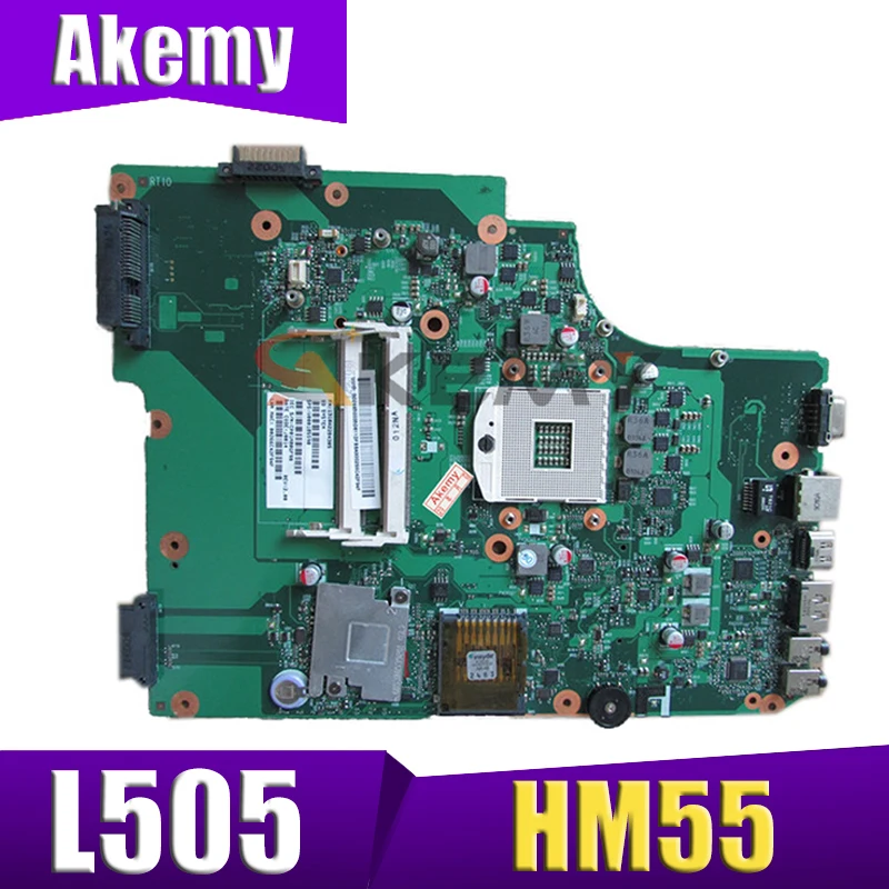 

Материнская плата AKEMY SPS V000185590 для ноутбука toshiba satellite L505 HM55 DDR3 6050A2284301-MB-A02