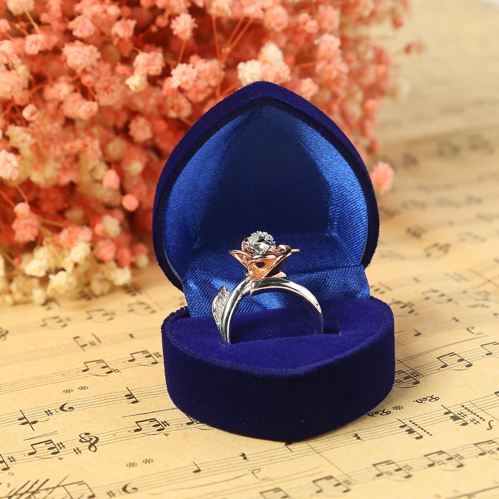 Креативные серьги в форме сердца держатель для украшений складной чехол