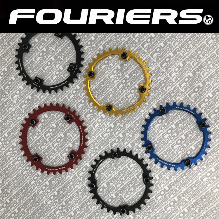 Fouriers CNC одноцепные кольца P.C.D 104*4 мм Велосипедное кольцо цепи велосипеда 1 система