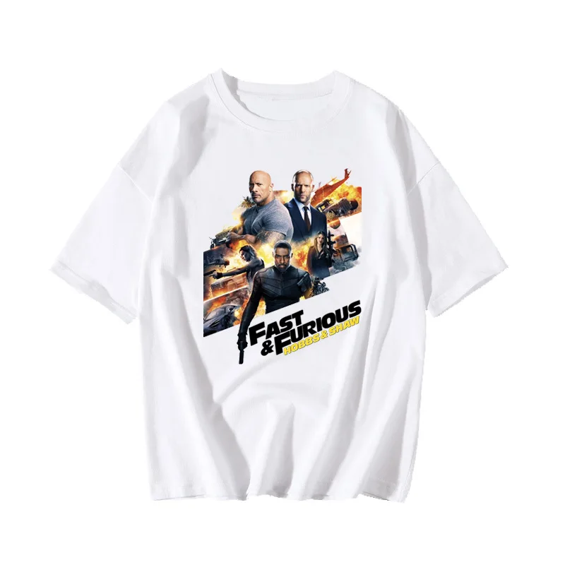 Футболка QZHIHE Hobbs &amp Shaw Fast Furious 2019 Размер S M L XL 2XL одежда Топы хипстерская модная