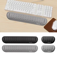 keyboard wrist rest mouse pad memory foam silicone non slip wrist rest pad ergonomic mousepad for typist office gaming pc laptop