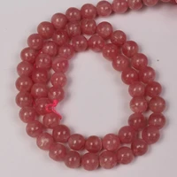 natural round aaa rhodochrosite gemstone loose beads 6 6 5 7 mm for necklace bracelet diy jewelry making 15inch strand