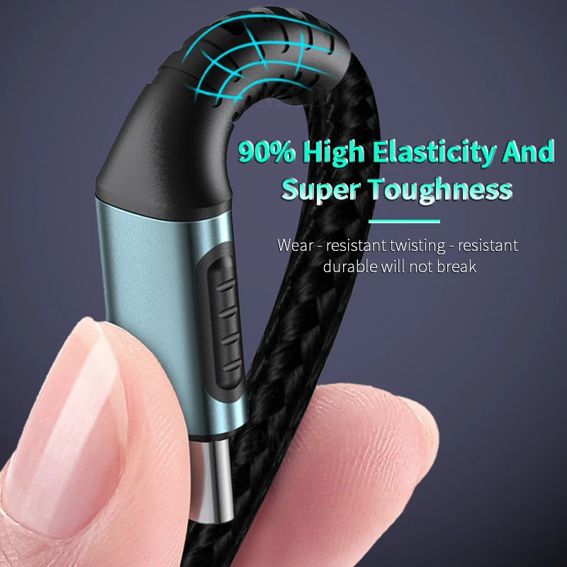 USB C к Type кабель 3A 60 Вт PD Quick Charge 3 0 c для Xiaomi mi 10 8 Pro Samsung S20 Plus Ultra Macbook кабель|Кабели