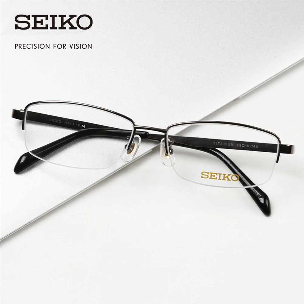 SEIKO титановая оправа для оптических очков мужчин очки по рецепту при