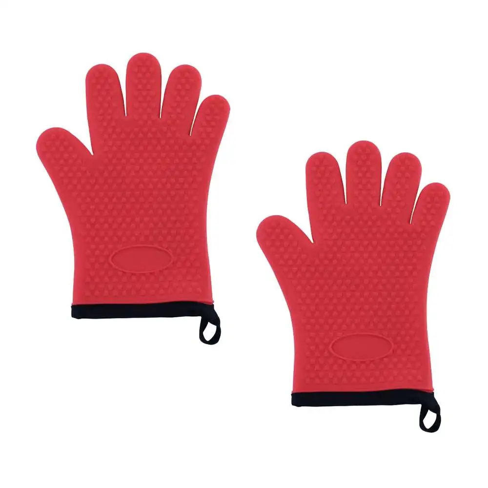 Силиконовые перчатки с защитой от ожогов кухонные варежки для духовки