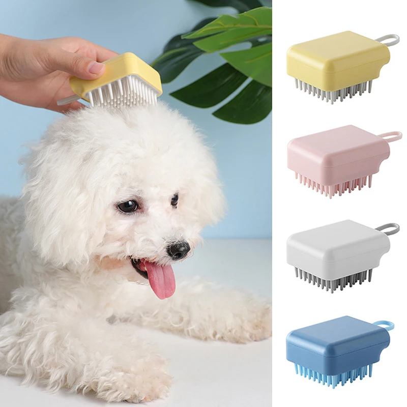 

Pet Cat Grooming Shower Brush Dog Bathing Hair Shampoo Massager Brush Comb Kitten Puppy Soft Cleaning Scrubber Silicone Brushes