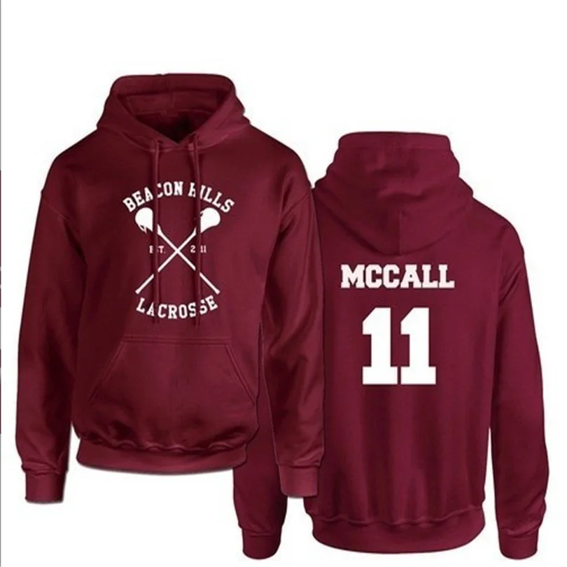 Мужская толстовка Teen Wolf пуловер Stilinski 24 Lahey McCall мужская с принтом красные мужские