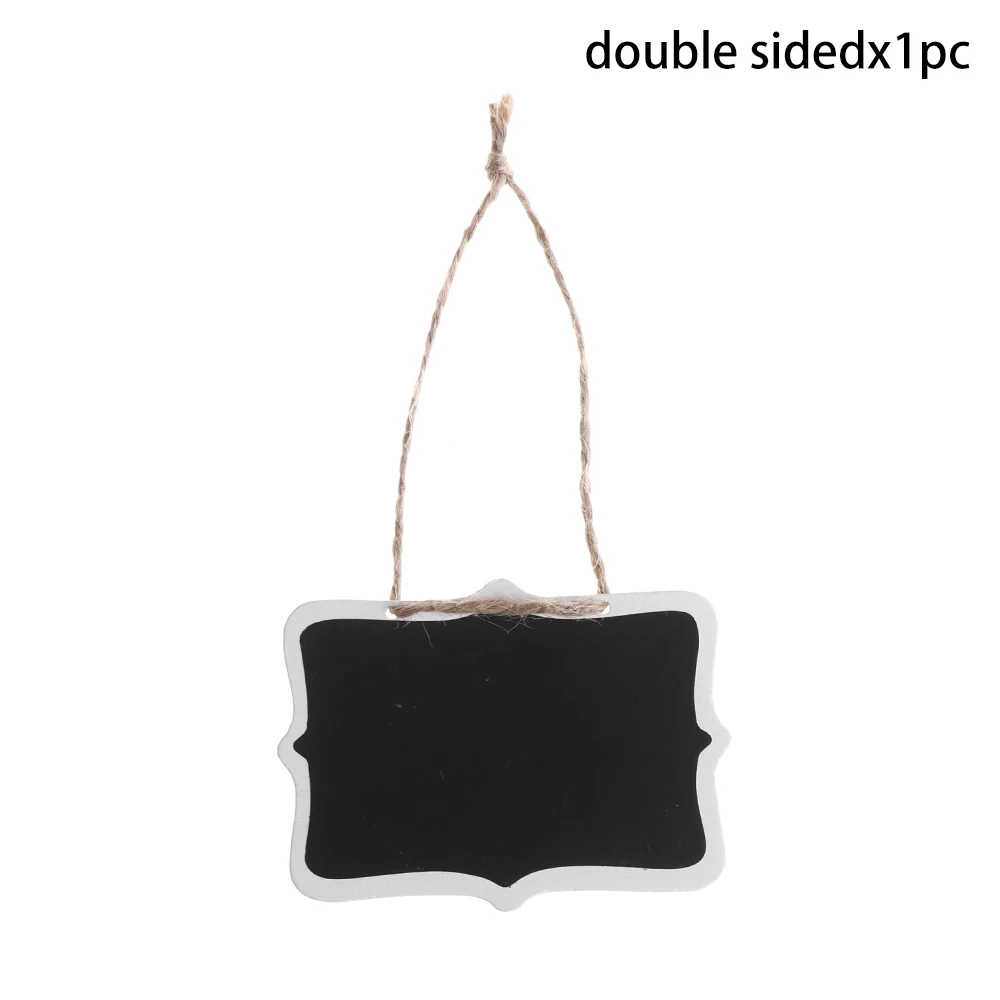double sided 1 шт. горячая Распродажа мини сланец висячая двухсторонняя деревянная доска потертая шикарная свадебная открытка этикетка Памятка знак Свадебная пользу - Цвет: double sided