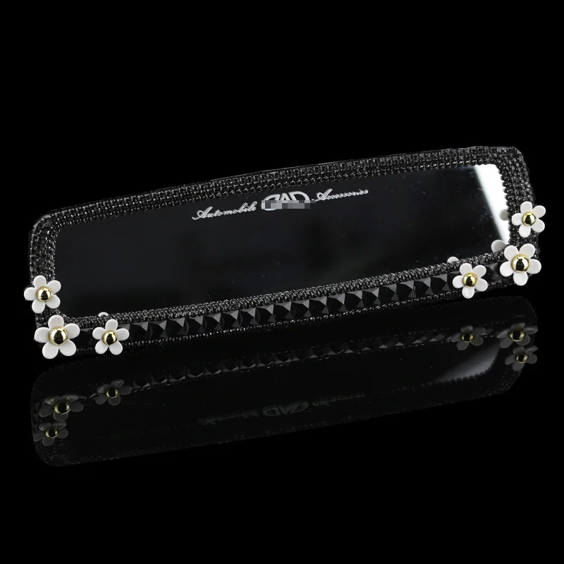 Зеркало заднего вида с ромбовидным орнаментом украшение для салона автомобиля