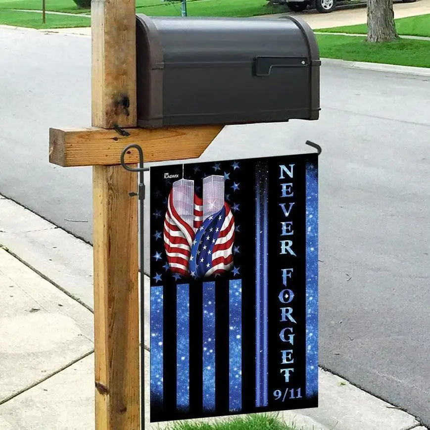Patriot Day 911 Never Forget American Flag 3D Full Printing Hanging House Decoration Double-sided Envelope flag | Дом и сад