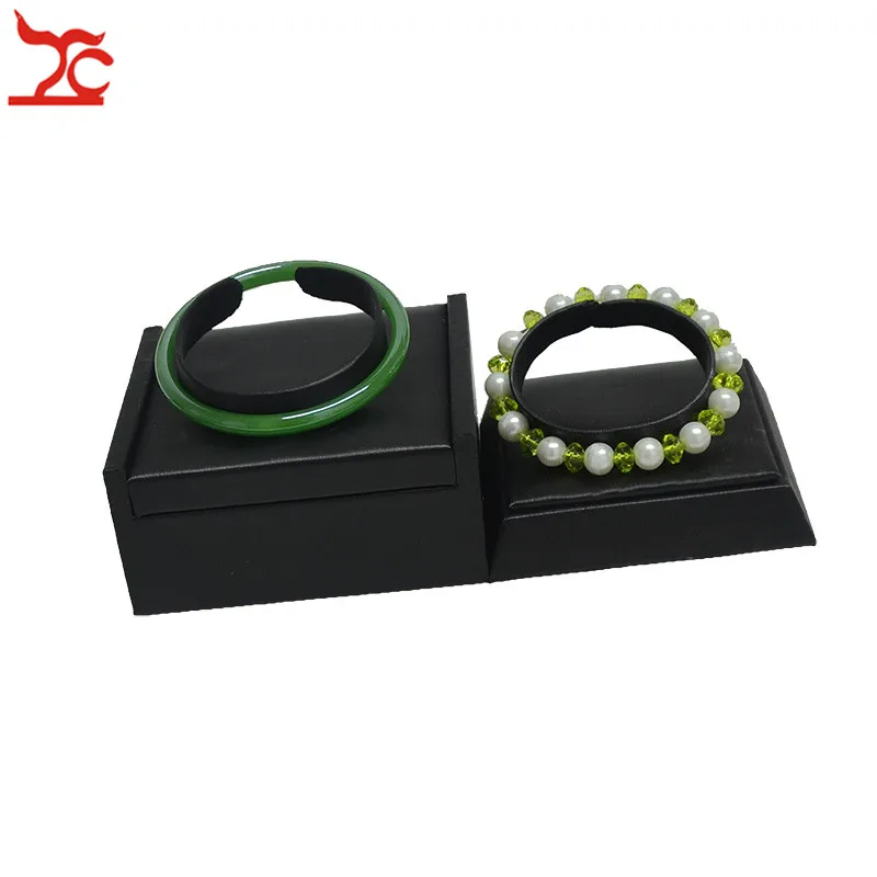 Новинка черный стеллаж для хранения браслетов из искусственной кожи 2 шт.