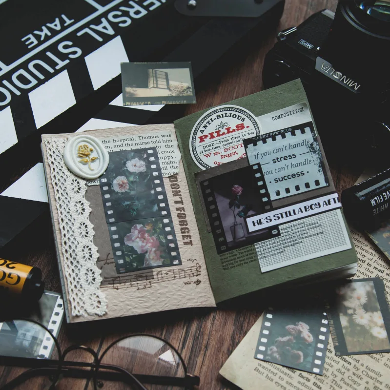 Наклейки ПВХ 30 шт./упак. в стиле ретро декоративные наклейки для скрапбукинга