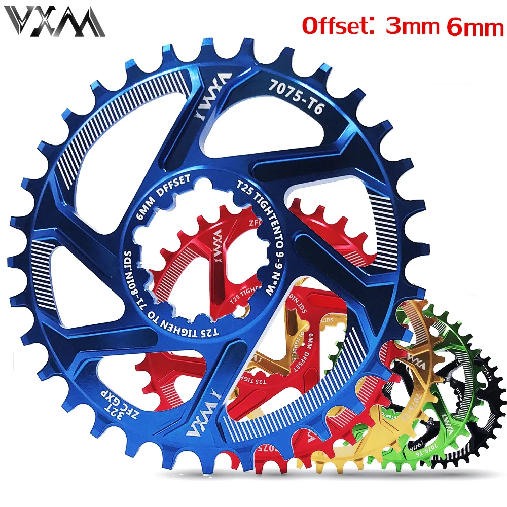 VXM Велосипедное узкое широкое круглое цепное колесо 30T 38T 40T для SRAM GXP XX1 XO1 X1 GX XO X9