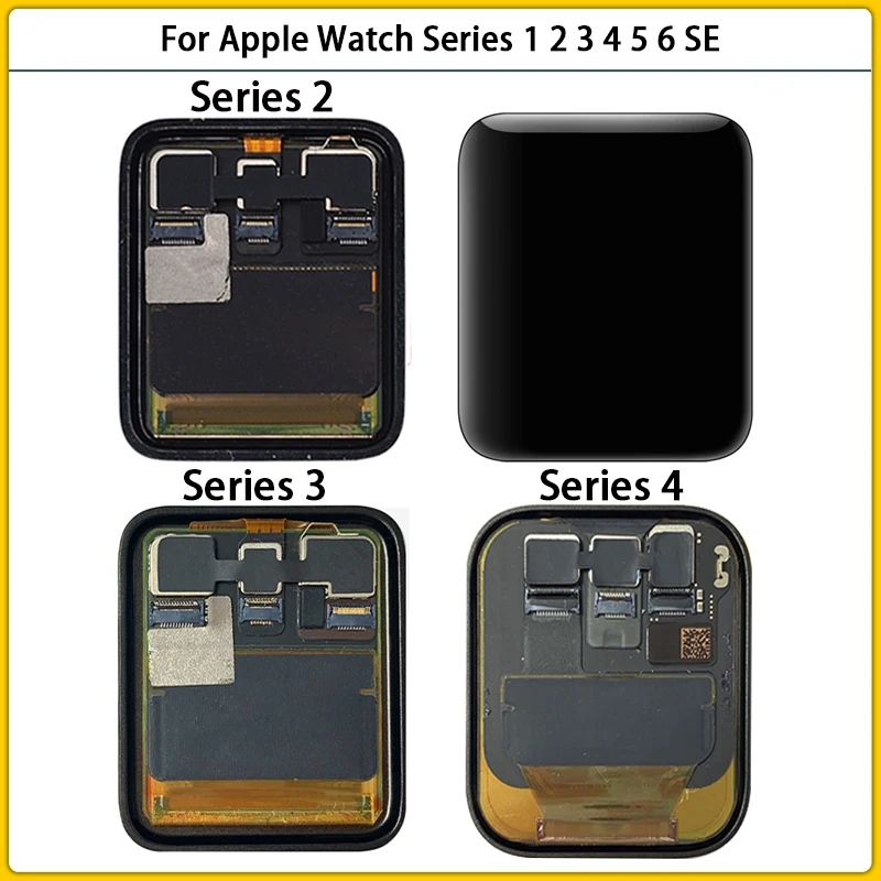 

Tested For Apple Watch Series 1 2 3 4 5 6 SE LCD Display Touch Screen Panel Digitizer Assembly For iWatch S2 S3 GPS LTE 42 38mm