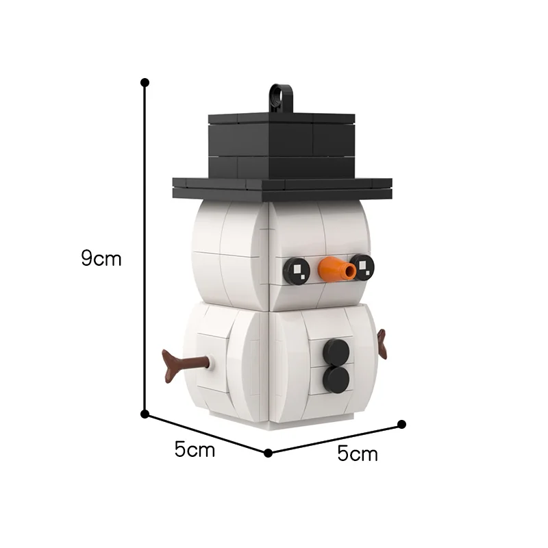 

Snowman Brickheadz Kawaii Anime Figure Doll BuildMoc Building Block Bricks Model Diy Toys Kids Children Creative Gifts 109PCS
