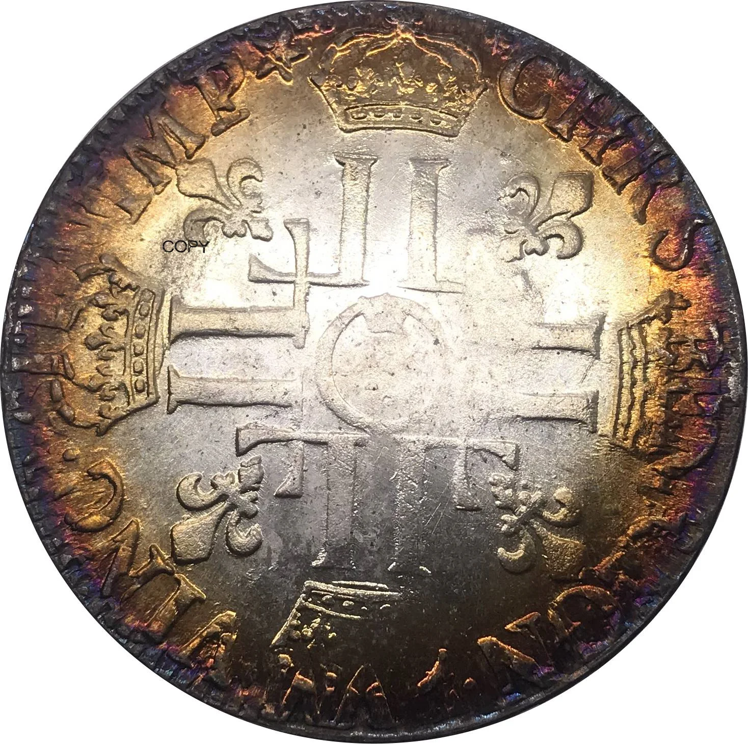 Коллекционные монеты 1690 года французская монета сувенир с большим покрытием из