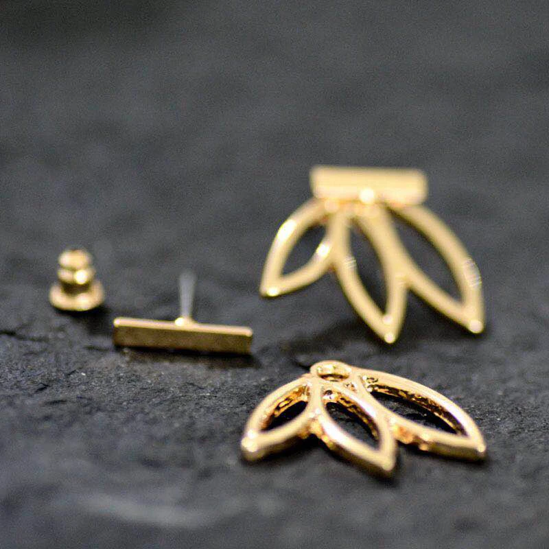 

Simple Long Earrings for Women Glossy Flower Pattern Dangle Drop Fashion Jewelry Korean Metal Girls Gift Eardrop for Party