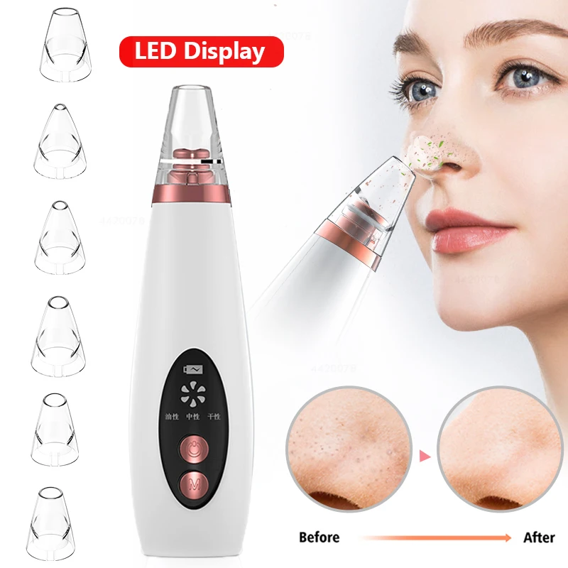 

USB Blackhead Black Dot Remover Face Pore Vacuum Skin Care Acne Pore Cleaner Pimple Removal Vacuum Suction face skin Tools