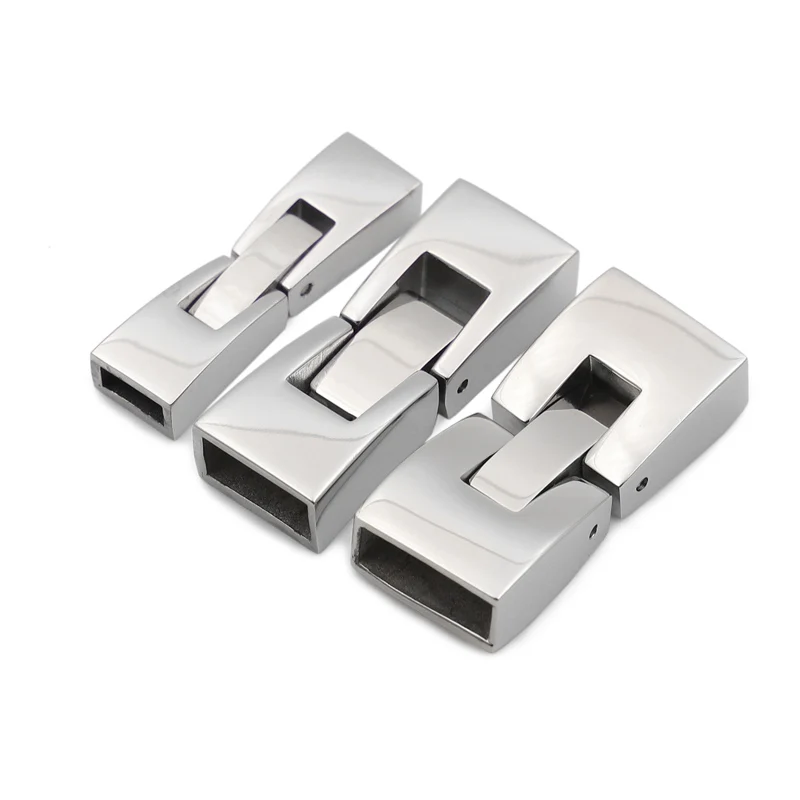 Застежка-крючок для кожаного шнура из нержавеющей стали |