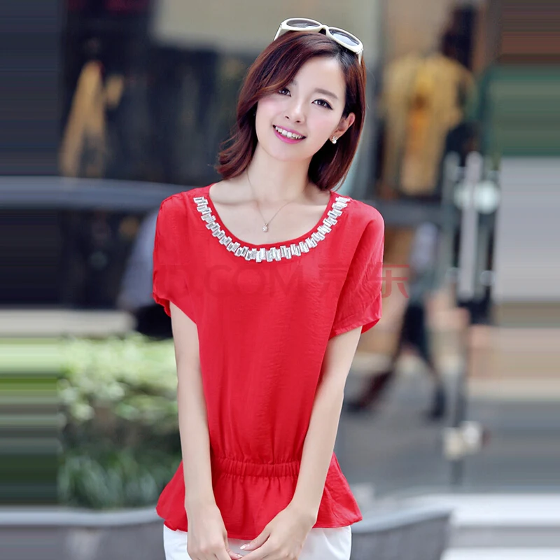 

2020 Women purpel Short Shirt Top Garment Sleeve
